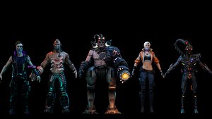 CyberPunk Characters 3D model