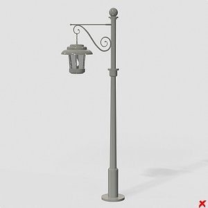 3d model of street lamp