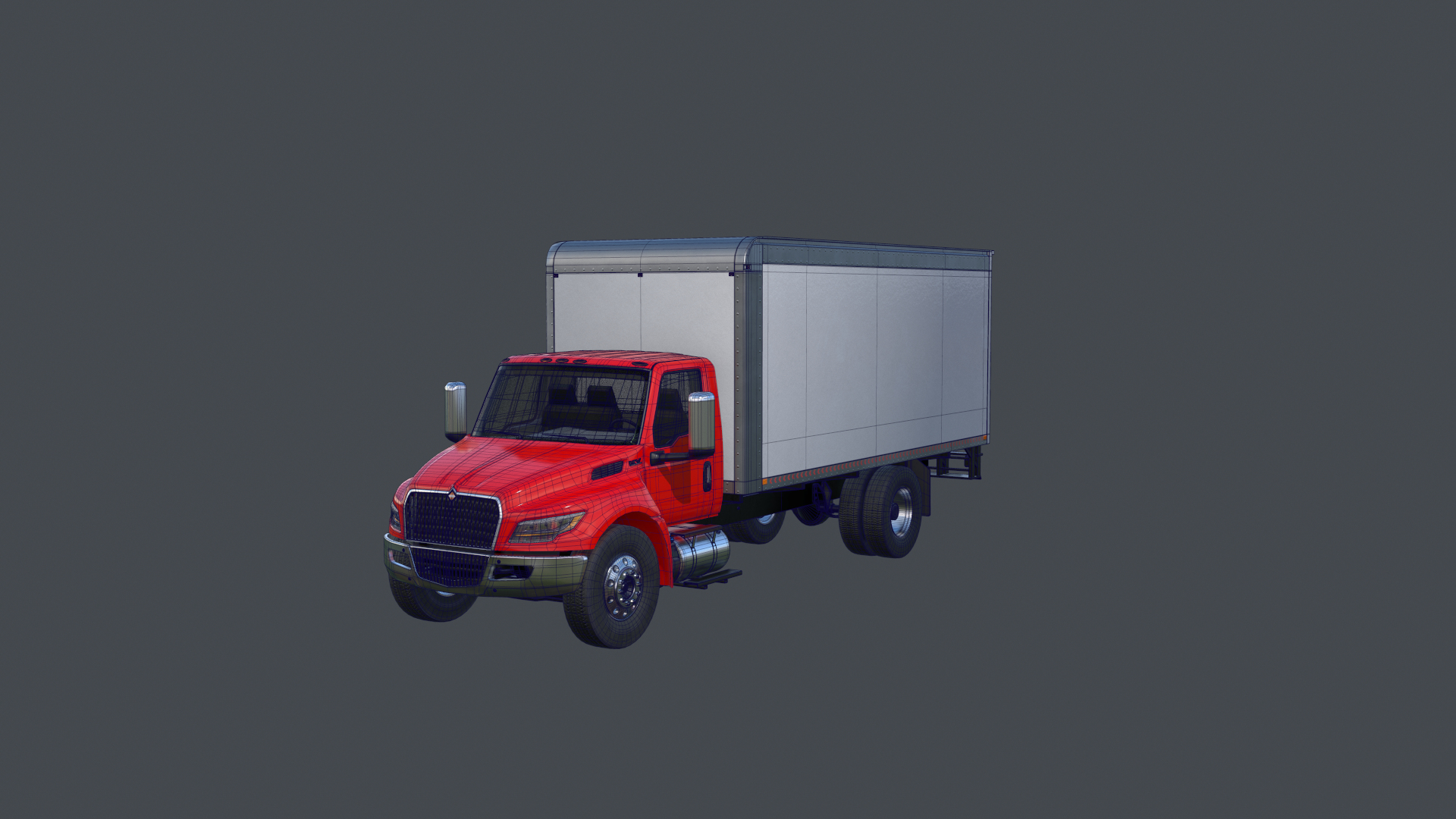 International MV Box Truck 3D - TurboSquid 2039642