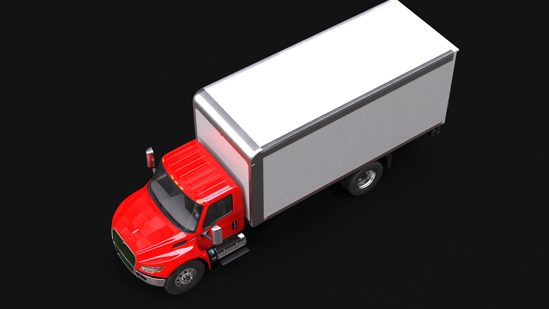 International MV Box Truck 3D - TurboSquid 2039642