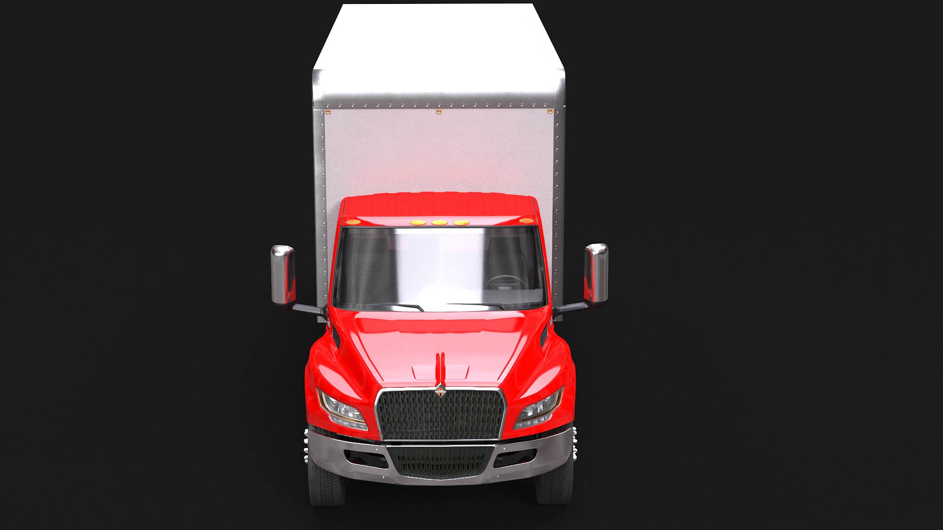 International MV Box Truck 3D - TurboSquid 2039642