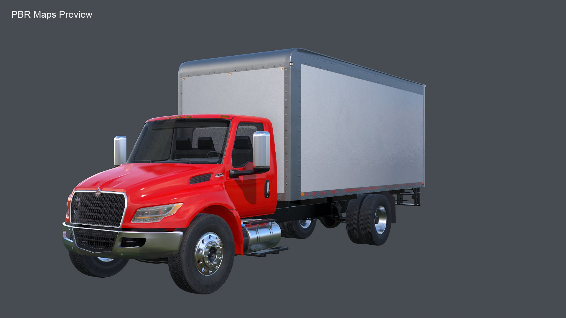 International MV Box Truck 3D - TurboSquid 2039642