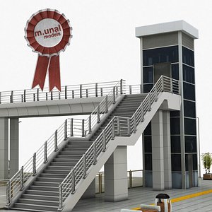 pedestrian bridge 3D