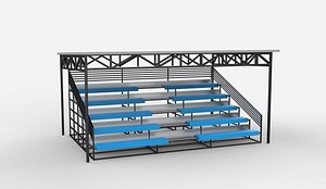 tribune system 11 3D model 3D