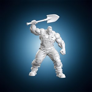 Jack Baker Figure 3D Print Model Fan Art