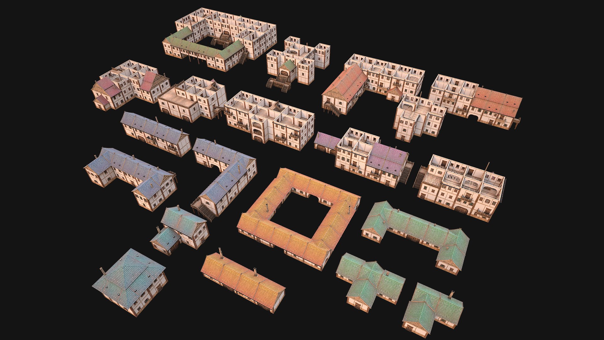 Medieval Pack of Town Houses model https://p.turbosquid.com/ts-thumb/h7/uxDMlB/E1/allpack15/png/1708364384/1920x1080/fit_q87/96f15409a6ea0be34de69594dd57ce358de9c528/allpack15.jpg