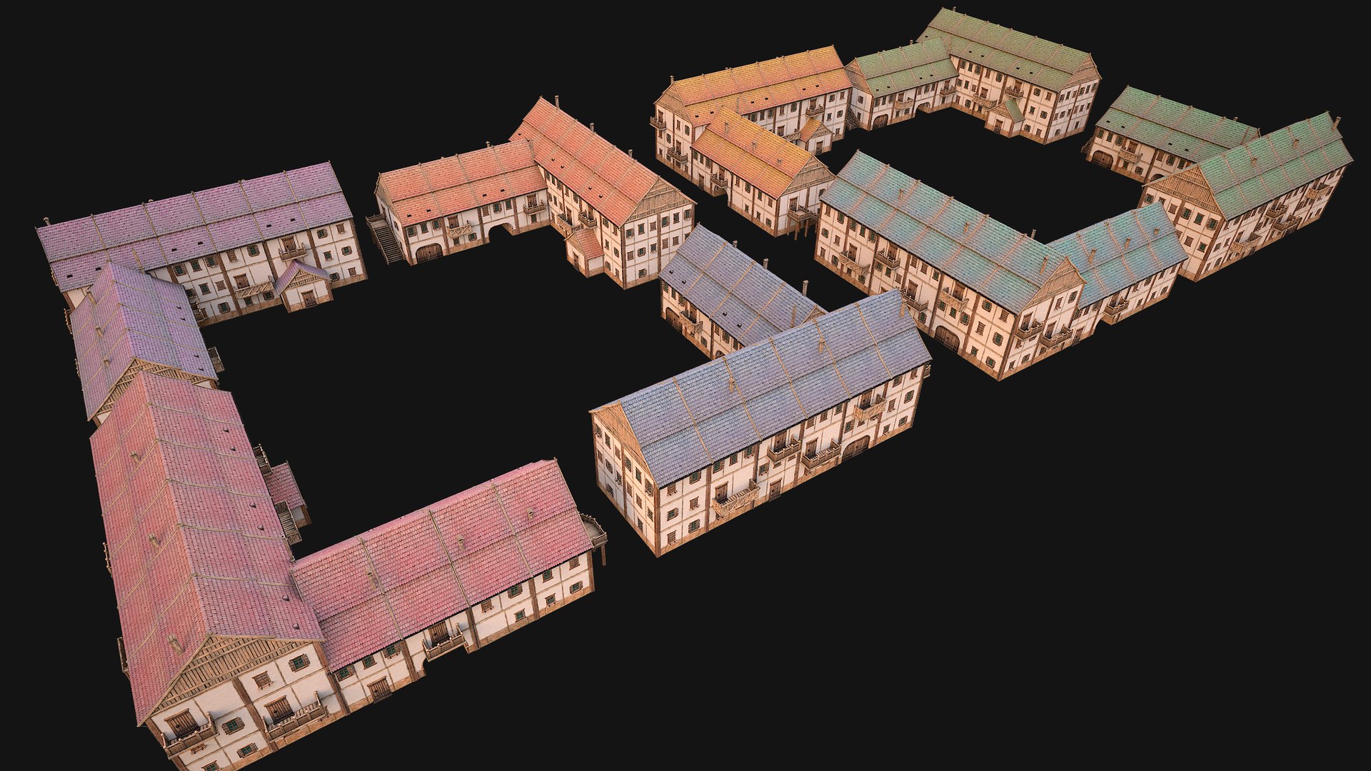 Medieval Pack of Town Houses model https://p.turbosquid.com/ts-thumb/h7/uxDMlB/Gk/b1gridhosue14img2/png/1708364446/1920x1080/fit_q87/7f6d9d02201cb0ae60ac63e0f4826aa6c1df8806/b1gridhosue14img2.jpg