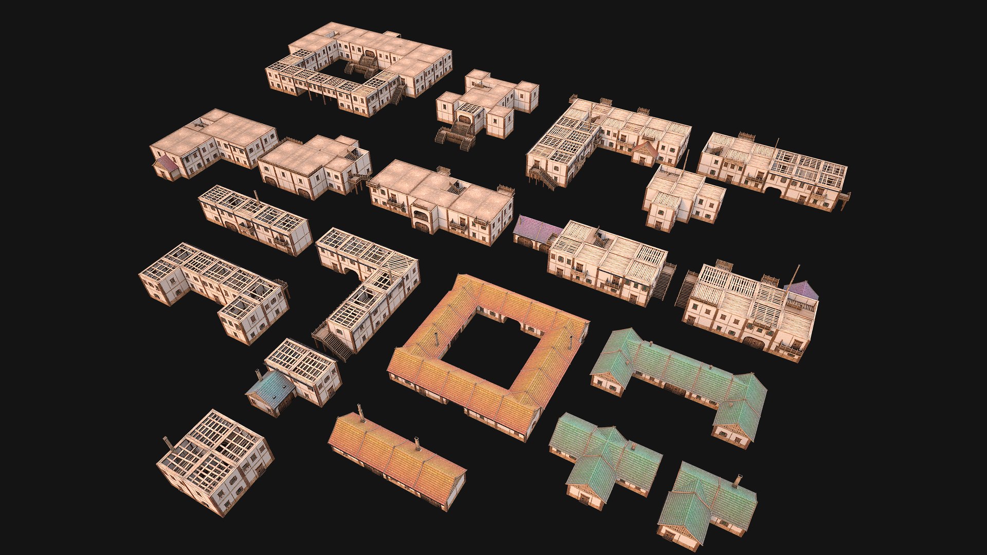 Medieval Pack of Town Houses model https://p.turbosquid.com/ts-thumb/h7/uxDMlB/RH/allpack16/png/1708364383/1920x1080/fit_q87/db1c7b170f56c4438a0a8ef4a7868e6fc774f49a/allpack16.jpg