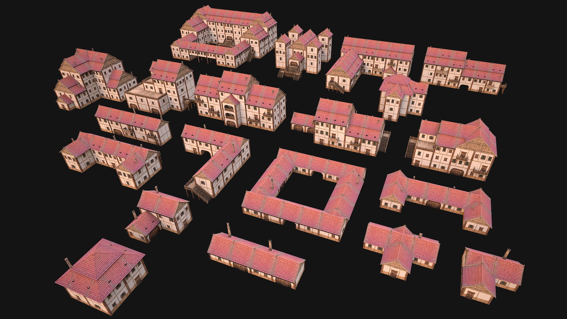 Medieval Pack of Town Houses model https://p.turbosquid.com/ts-thumb/h7/uxDMlB/VX/allpack8/png/1708364353/1920x1080/fit_q87/324f330c09de1e51530fc78d65afd9ef7469ba60/allpack8.jpg