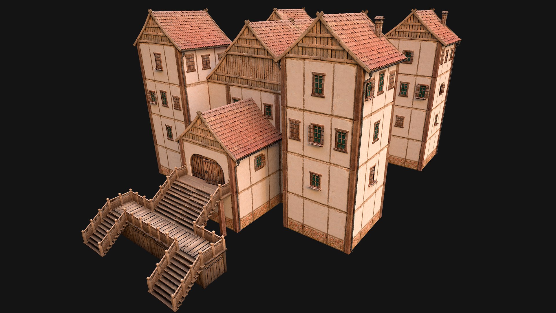 Medieval Pack of Town Houses model https://p.turbosquid.com/ts-thumb/h7/uxDMlB/ca/b3storey1hosue20img1/png/1708364632/1920x1080/fit_q87/bac5a5f1086283f085c99d6f0cda63653d4198a3/b3storey1hosue20img1.jpg