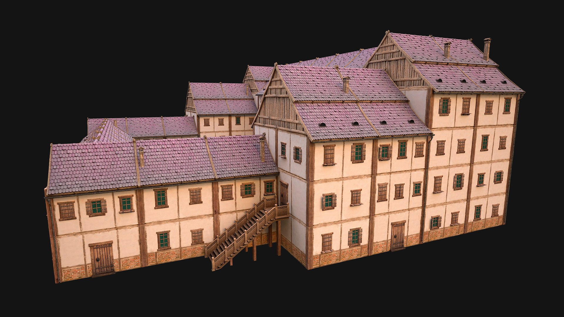 Medieval Pack of Town Houses model https://p.turbosquid.com/ts-thumb/h7/uxDMlB/yM/b3storey1hosue19img8/png/1708364621/1920x1080/fit_q87/ab6c5804f4b7e86085262d80526008da0689ad74/b3storey1hosue19img8.jpg