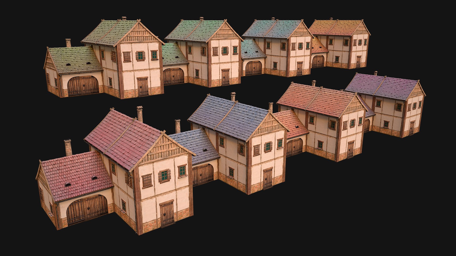 Medieval Pack of Town Houses model https://p.turbosquid.com/ts-thumb/h7/uxDMlB/zs/b2gridhosue7img3/png/1708364497/1920x1080/fit_q87/667e78b4e2cca0bcf68ae6bd3b1764b30d5afd1c/b2gridhosue7img3.jpg