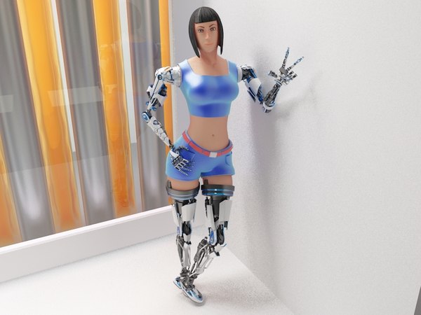 SF アンドロイド サイボーグ女性 胸像 塗装済完成品 近未来 フィギュア SFキャラクター3Dプリントモデルコレクション：未来の戦士と