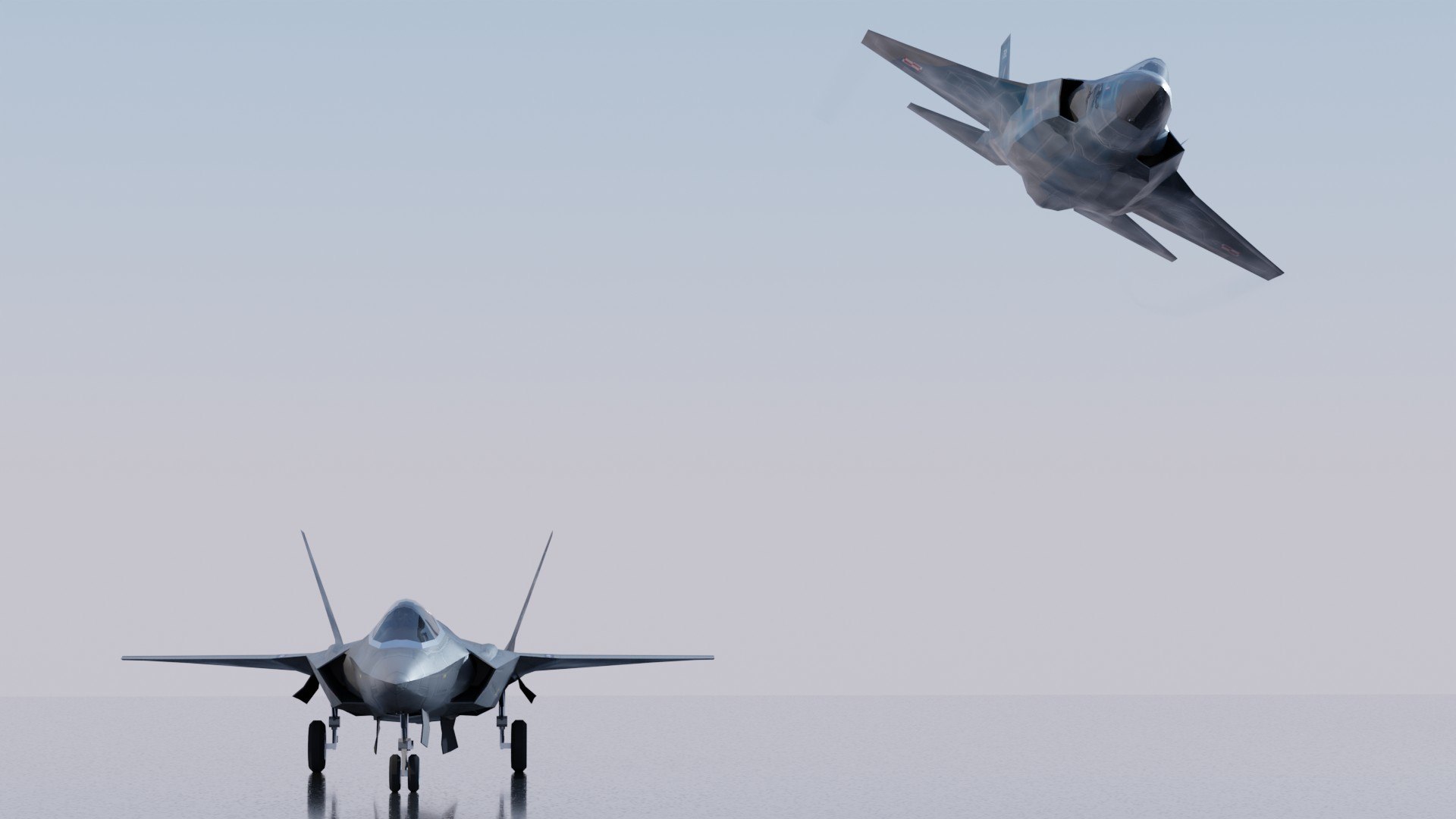 Lockheed Martin F-35 Lightning II model https://p.turbosquid.com/ts-thumb/h7/xJoyPD/Rt/preview17/jpg/1681204650/1920x1080/fit_q87/268499be1df0ff1b2b36b7c64097afdafbd9ad6e/preview17.jpg