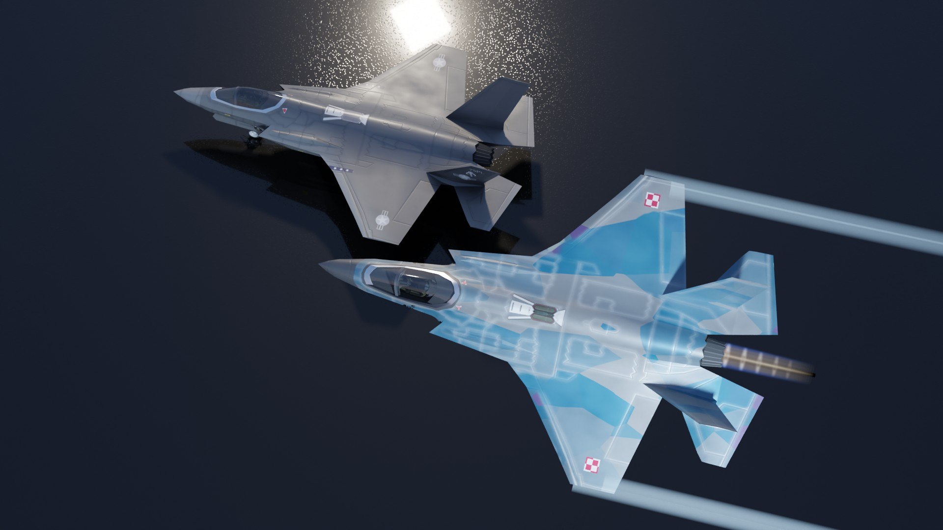 Lockheed Martin F-35 Lightning II model https://p.turbosquid.com/ts-thumb/h7/xJoyPD/Wv/preview19/jpg/1681204651/1920x1080/fit_q87/13b6f7c3fef1f6f2eedf2d3797802cd8d6f08c51/preview19.jpg