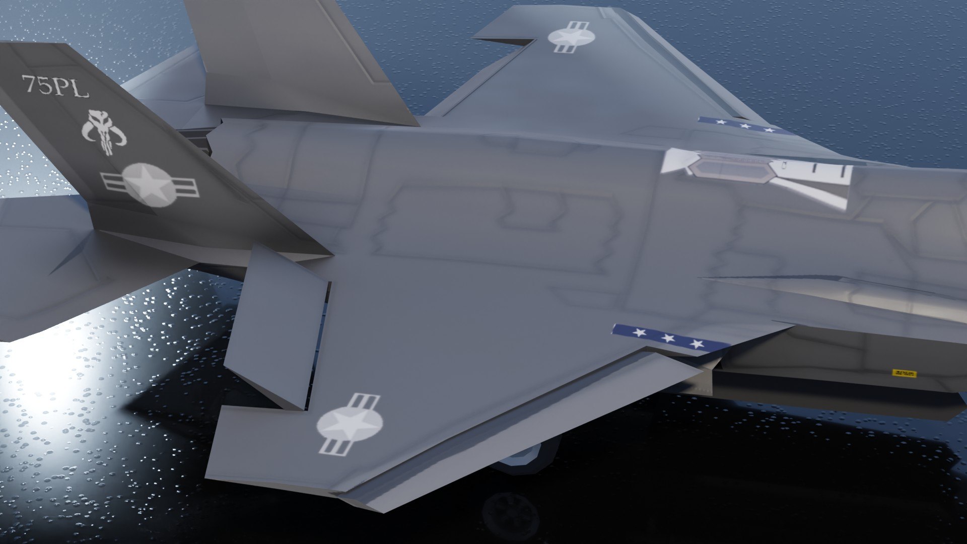 Lockheed Martin F-35 Lightning II model https://p.turbosquid.com/ts-thumb/h7/xJoyPD/zF/preview21/jpg/1681204652/1920x1080/fit_q87/c8ccc262ba88b21d05e4444fd15bed1b9f6e4008/preview21.jpg