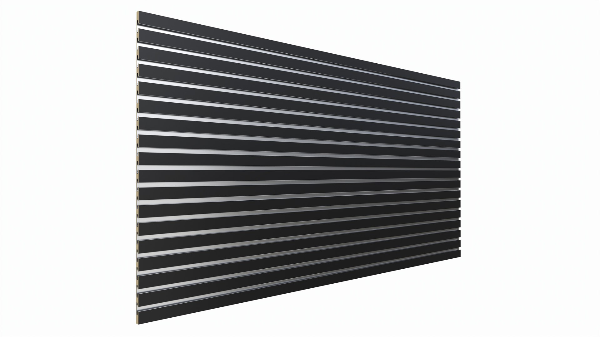 Store Slatwall Panel With Aluminum Insert 3D Model - TurboSquid 2195473