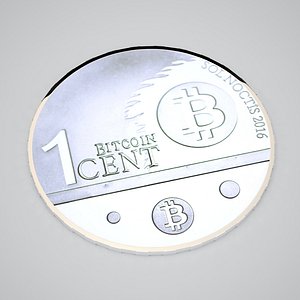 Silver 1 Cent Bitcoin