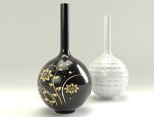 Vase Black and white