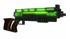 3D fantasy gun model
