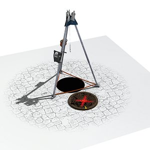 tripod manhole 3D