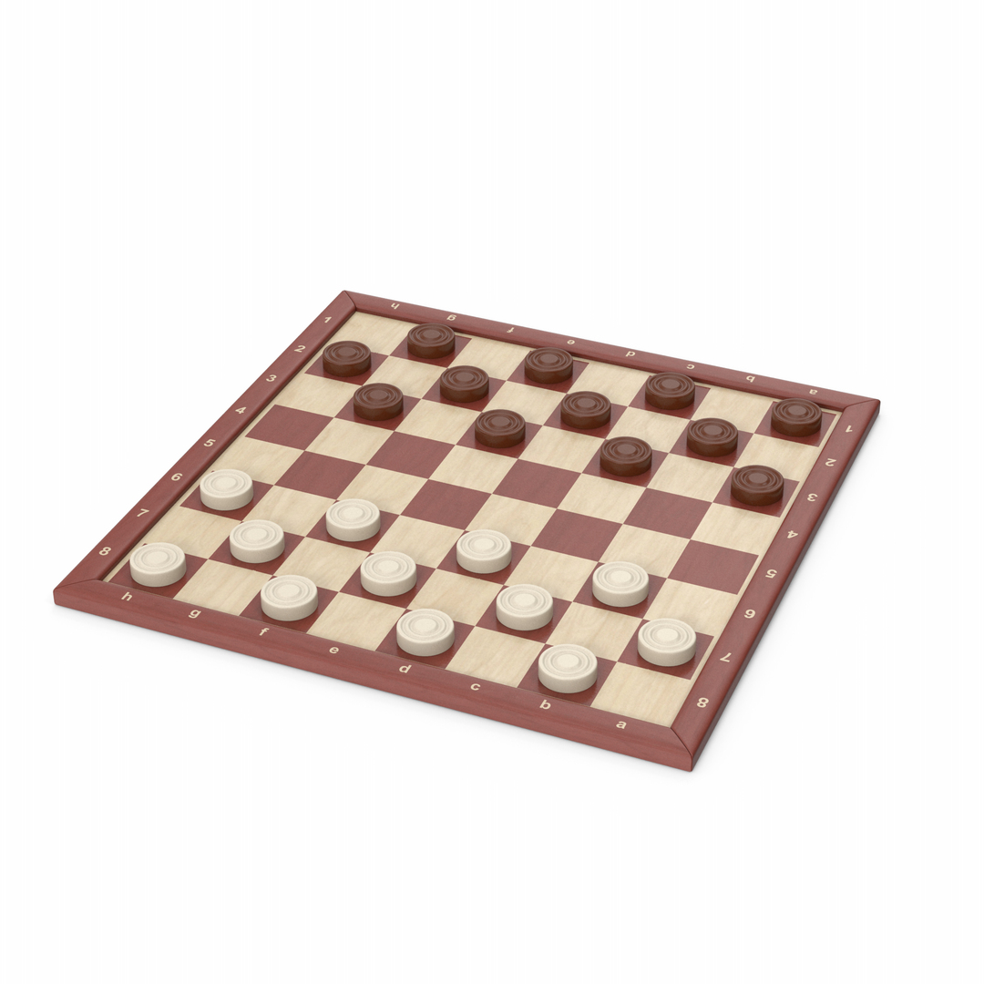 3D Checkers model - TurboSquid 1862611