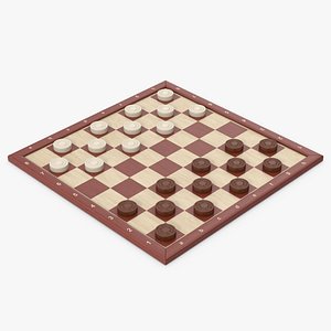 3D Checkers model