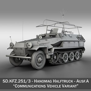 SD.KFZ 251/3 IV Ausf.A - Hanomag Radio and Command Vehilce