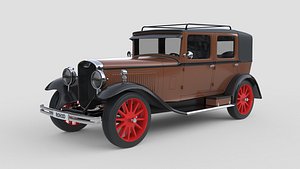 Generic Luxury Saloon Sedan 1930 3D