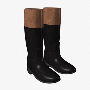 3d model riding boots