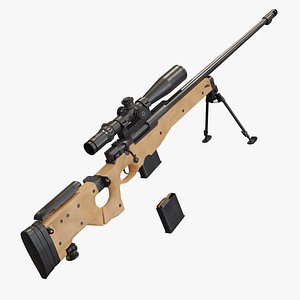 3D model l115a3 sniper rifle