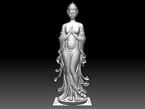 3D Praying Woman