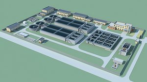 Sewage Water Treatment Station 3 model