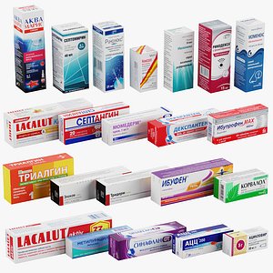 3D Medicine Pills Box v3 model