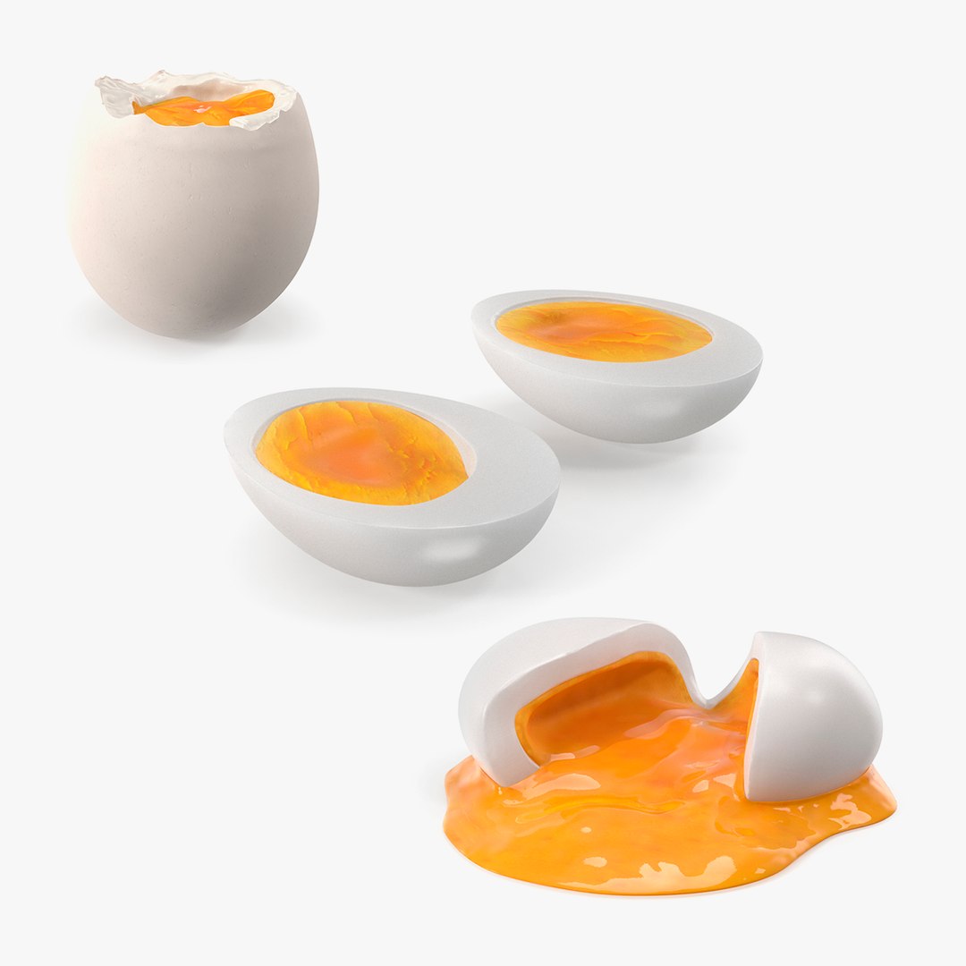 Chicken Eggs Collection 5 3D model preview