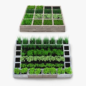 3D vegetable gardens