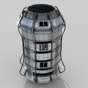 Space Engine Concept Low Poly