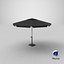 Detailed Patio Umbrella Black