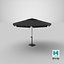 Detailed Patio Umbrella Black