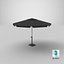 Detailed Patio Umbrella Black