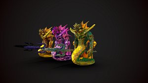 3D creature character model
