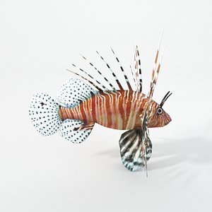 3D fish lion lionfish
