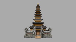 Pura Jati Batur Sacred Temple Structure Prop 3D model