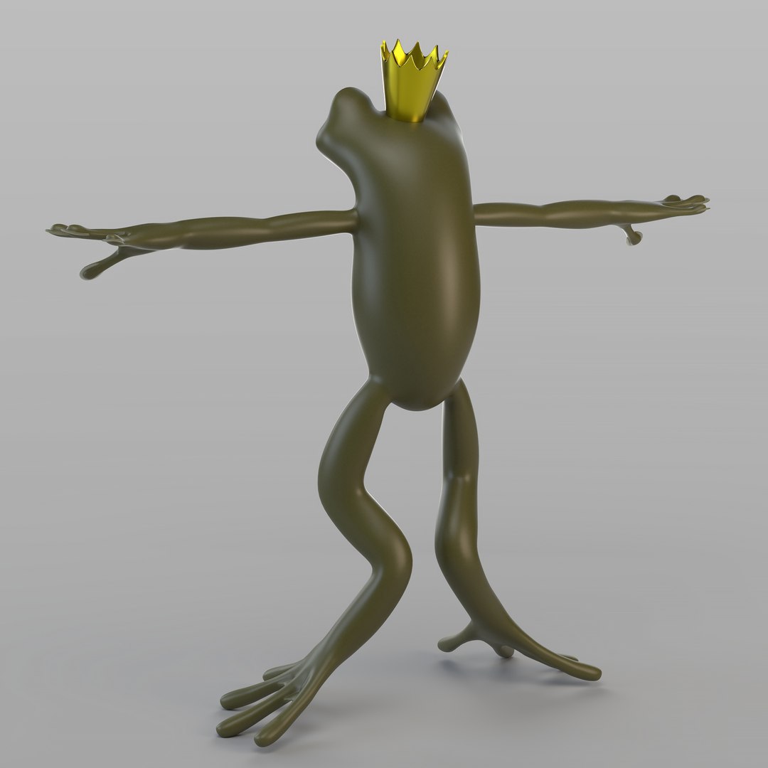 3D Frog Prince Rigging Animation - TurboSquid 1616208