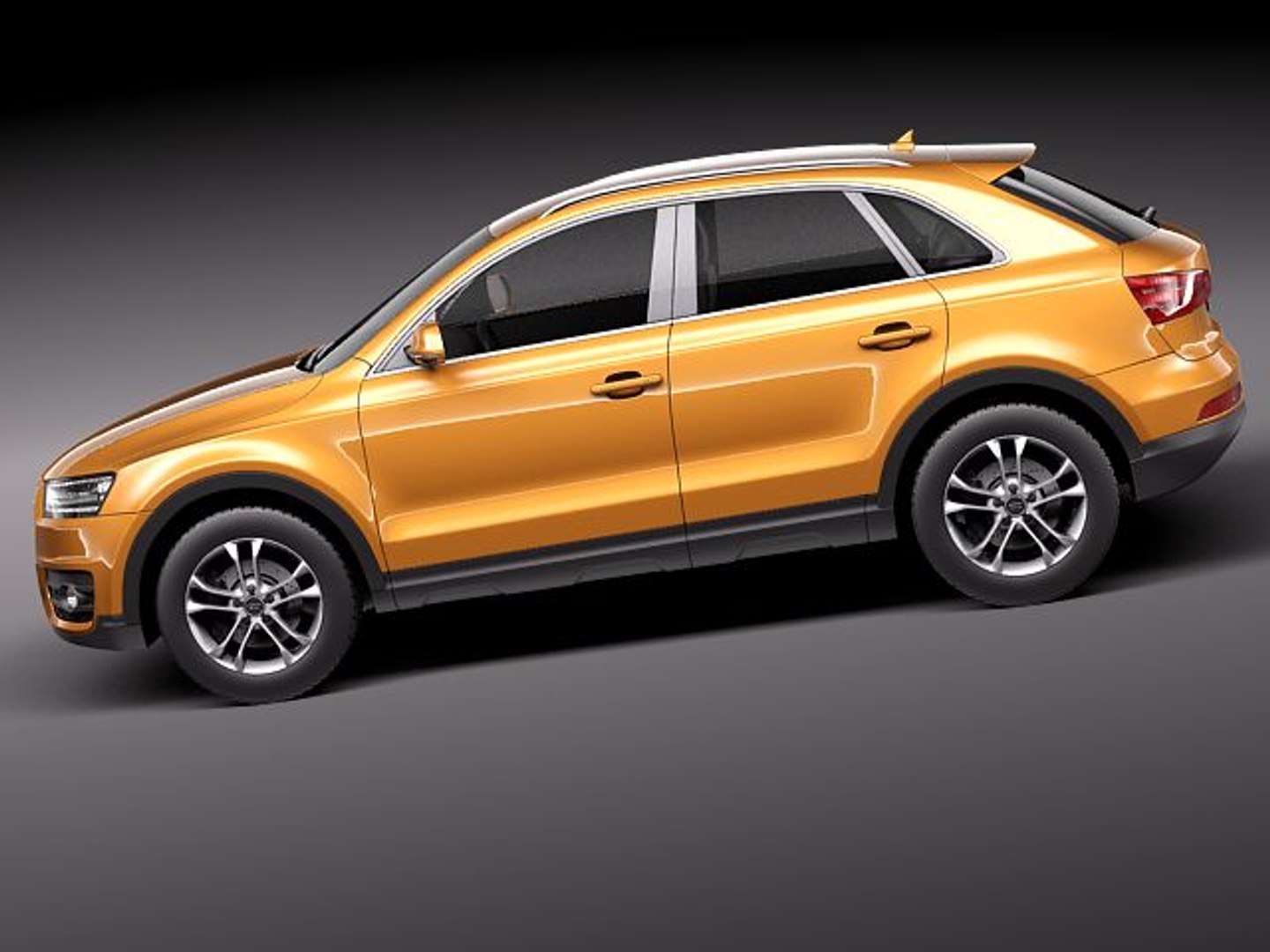 3d model audi q3 2012 suv