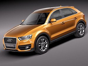 3d model audi q3 2012 suv