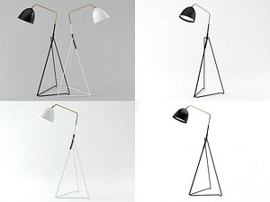 Lean floor lamp