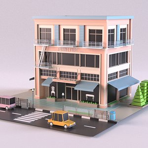 3D store furniture model