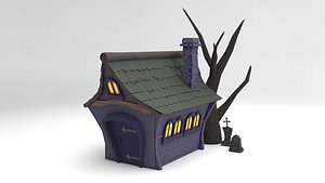 Cartoon Horror House model