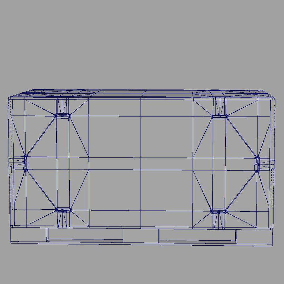 3d Model Of Crate Shiping Ship